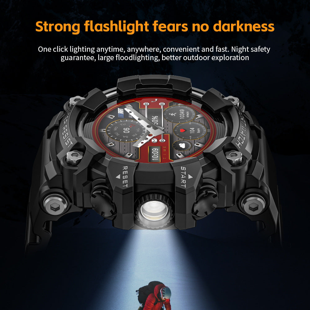 LOKMAT Foreign Trade Outdoor Sports Smart Watch ATTACK GT Bluetooth Call Compass Flashlight Music