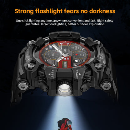 LOKMAT Foreign Trade Outdoor Sports Smart Watch ATTACK GT Bluetooth Call Compass Flashlight Music